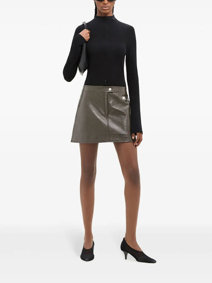 Reedition Vinyl Mini Skirt