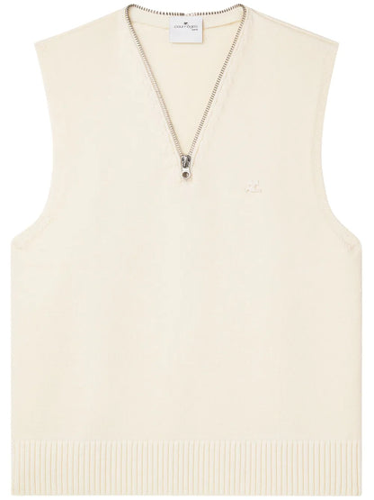 V-Neck Sleeveless Sweater
