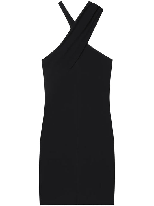 Criss-Cross Jersey Mini Dress