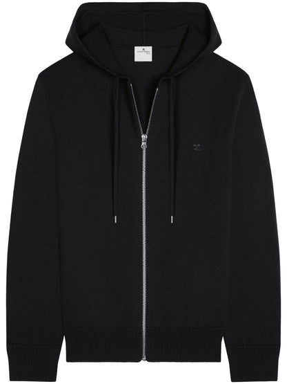 Zipped Wool Hoodie