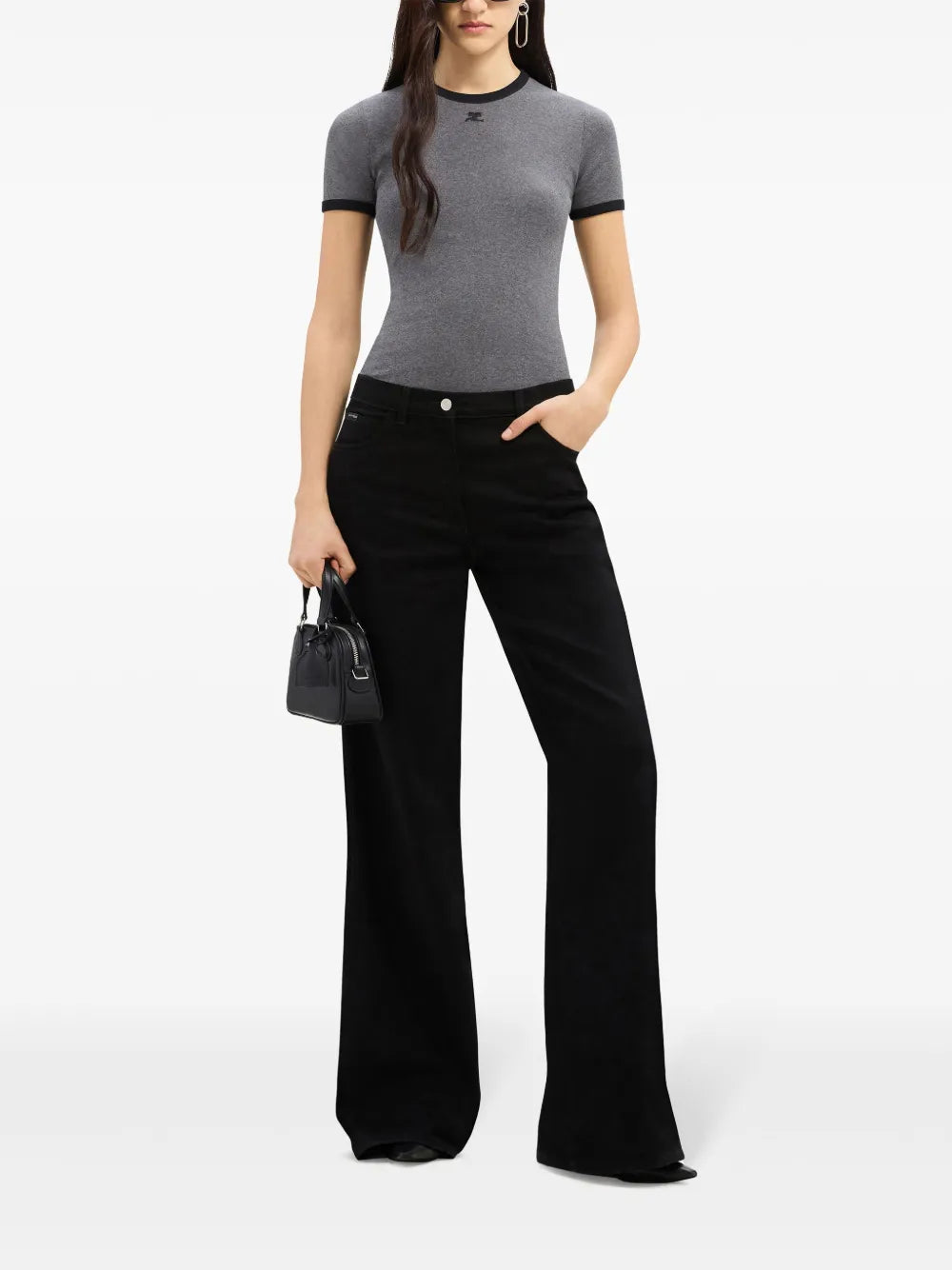 Contrast-Trim Cotton T-Shirt