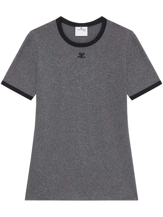 Contrast-Trim Cotton T-Shirt