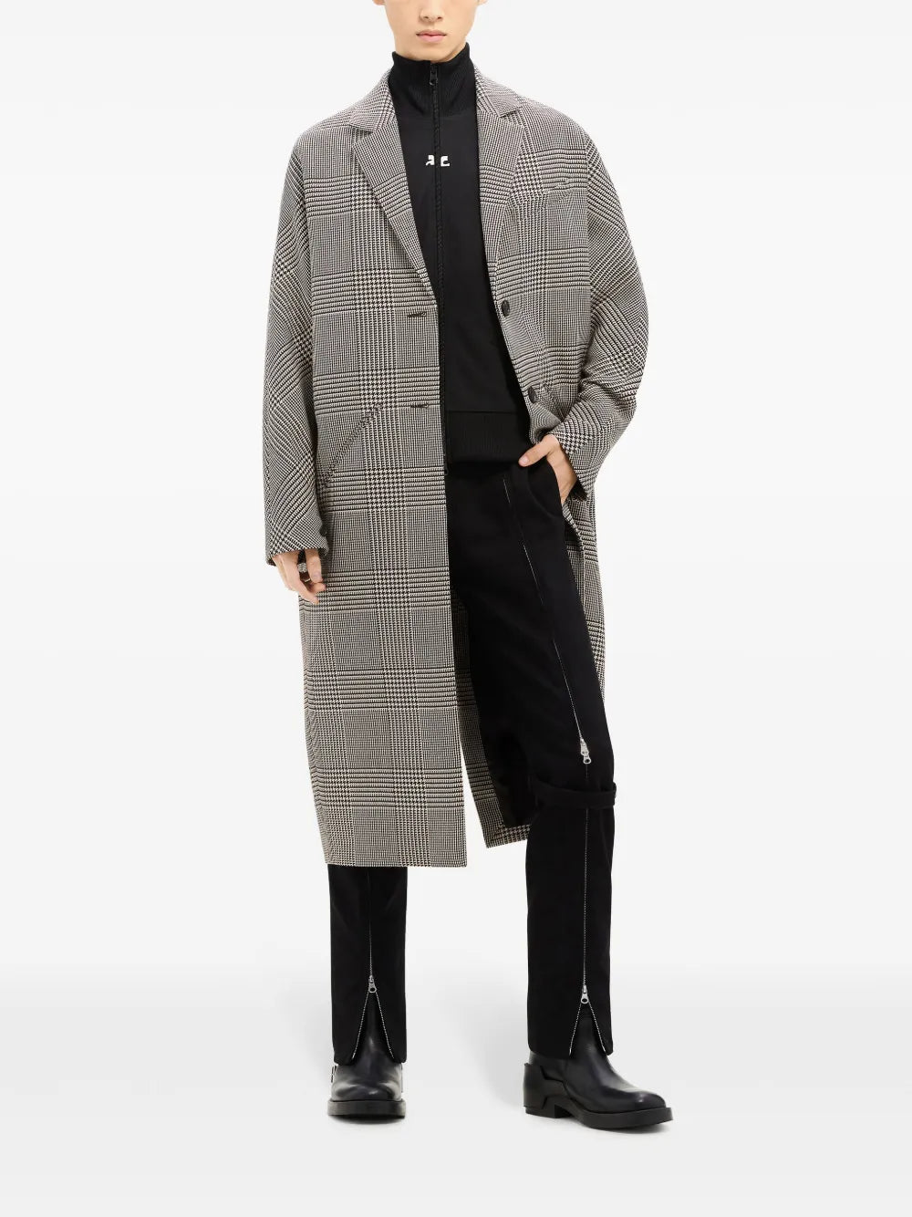 Cocoon Checked Coat