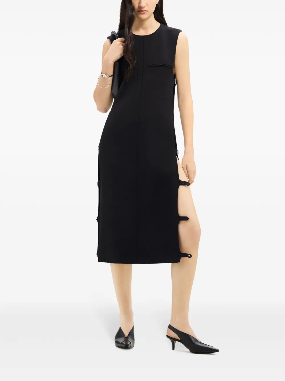 Multi-Strap Midi Dress