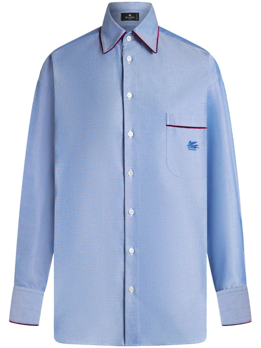 Pegaso-Embroidered Cotton T-Shirt