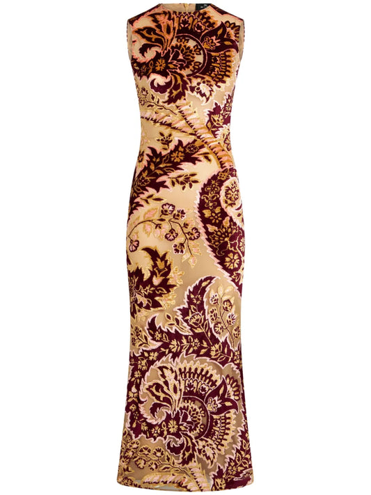 Jacquard Velvet Dress