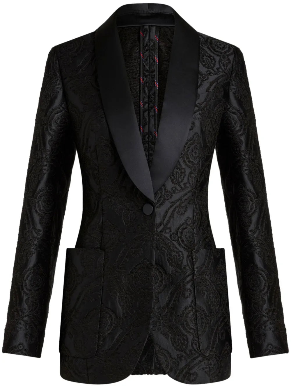 Silk Jacquard Blazer