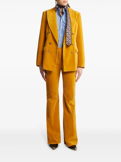 Velvet Flared Trousers