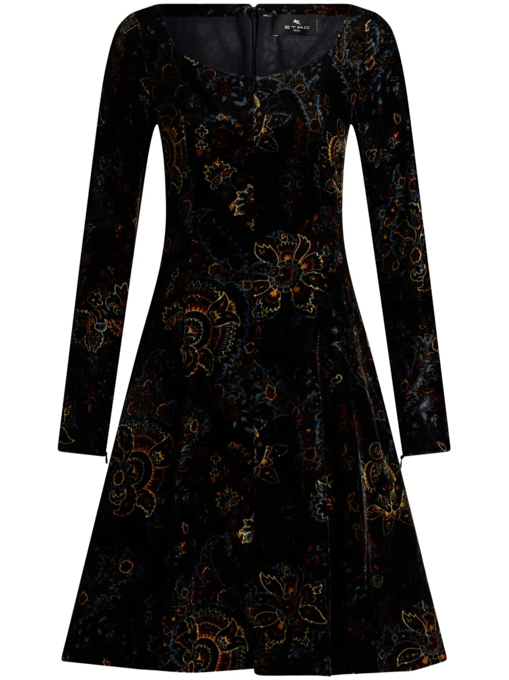 Velted Printed Mini Dress