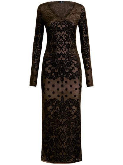Paisley Velvet Dress