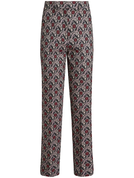 Jacquard Cigarette Trousers