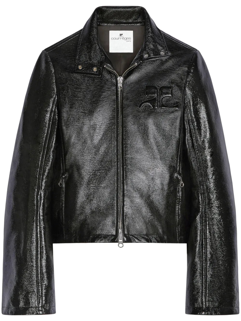 Embossed-Logo Zip-Fastening Jacket