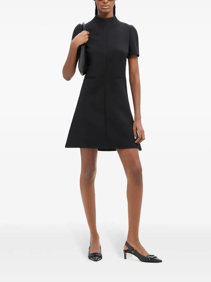 Twill A-Line Mini Dress