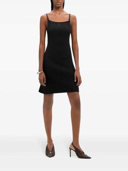 Ribbed-Knit Mini Dress