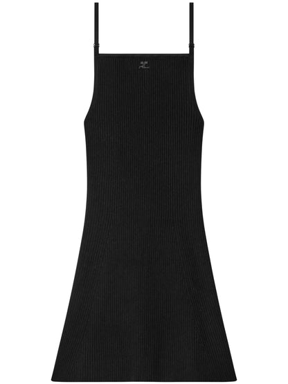 Ribbed-Knit Mini Dress