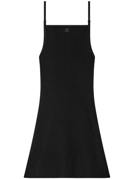 Ribbed-Knit Mini Dress