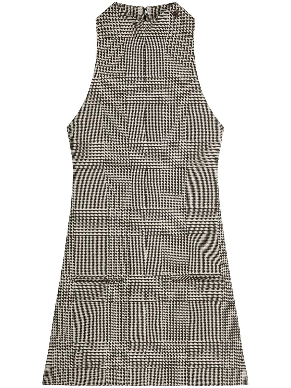 Prince Of Wales Sleeveless A-Line Dress