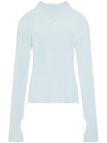 Logo-Embroidered Cotton-Blend Jumper