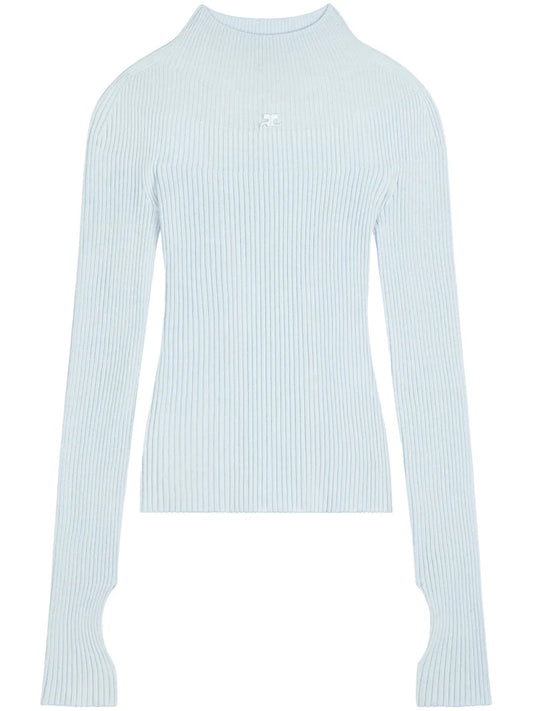 Logo-Embroidered Cotton-Blend Jumper