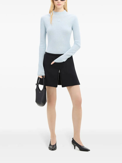 Logo-Embroidered Cotton-Blend Jumper