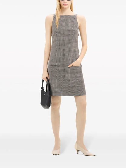 Prince Of Wales Multi-Strap Mini Dress