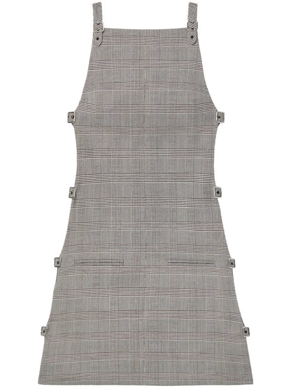 Prince Of Wales Multi-Strap Mini Dress