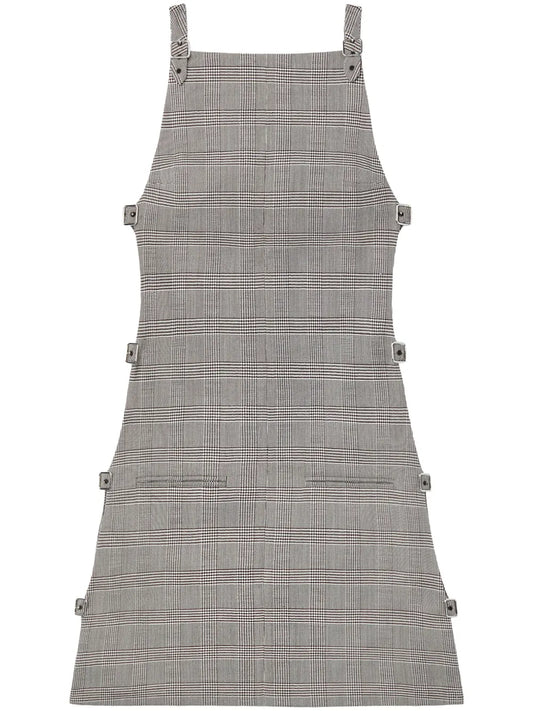 Prince Of Wales Multi-Strap Mini Dress