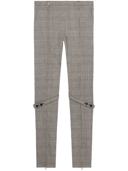 Prince Of Wales Skinny Low-Rise Pants