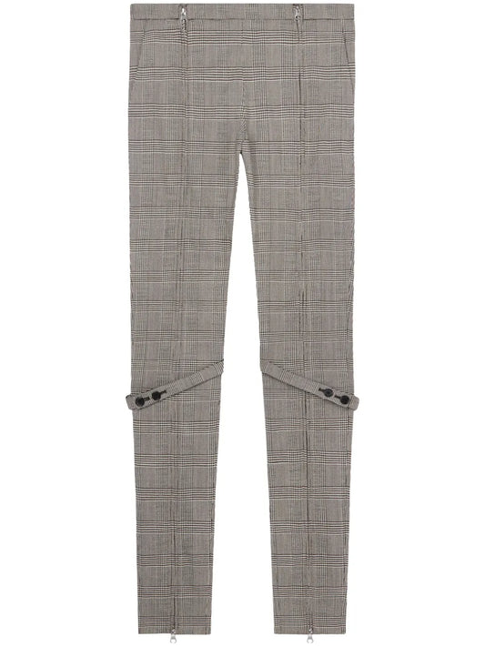 Prince Of Wales Skinny Low-Rise Pants