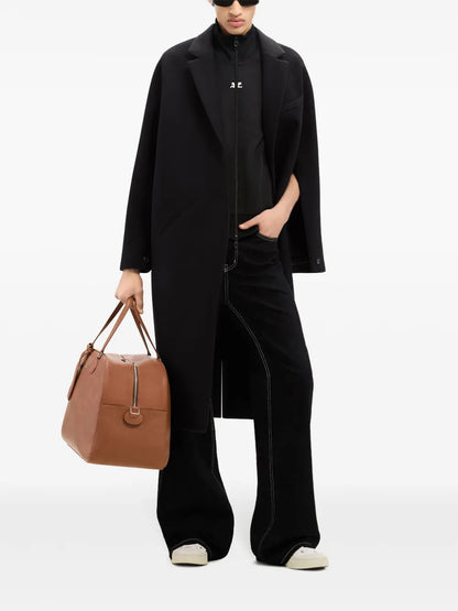 Cocoon Logo-Appliqué Coat