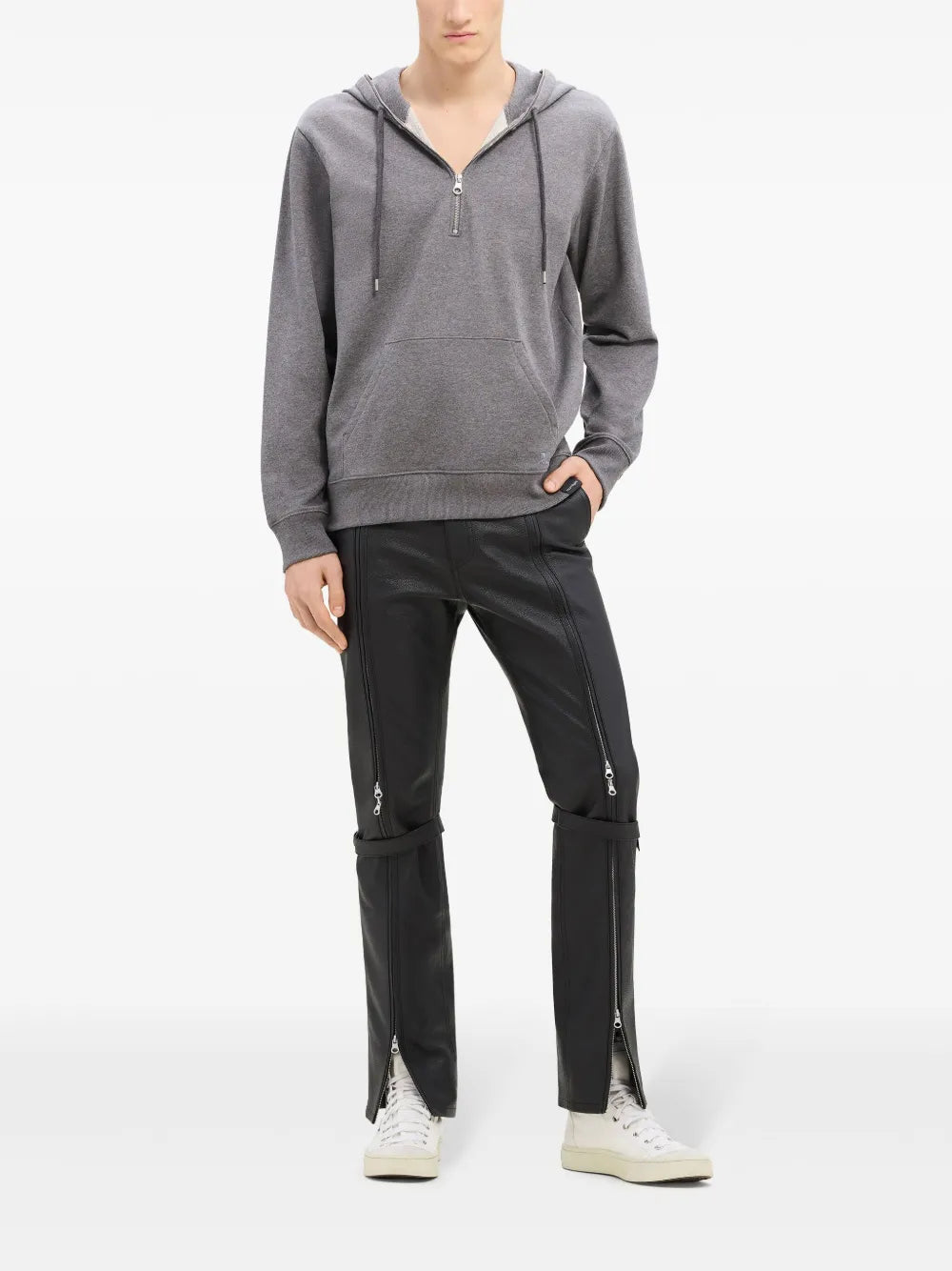Zipped Fleece Hoodie