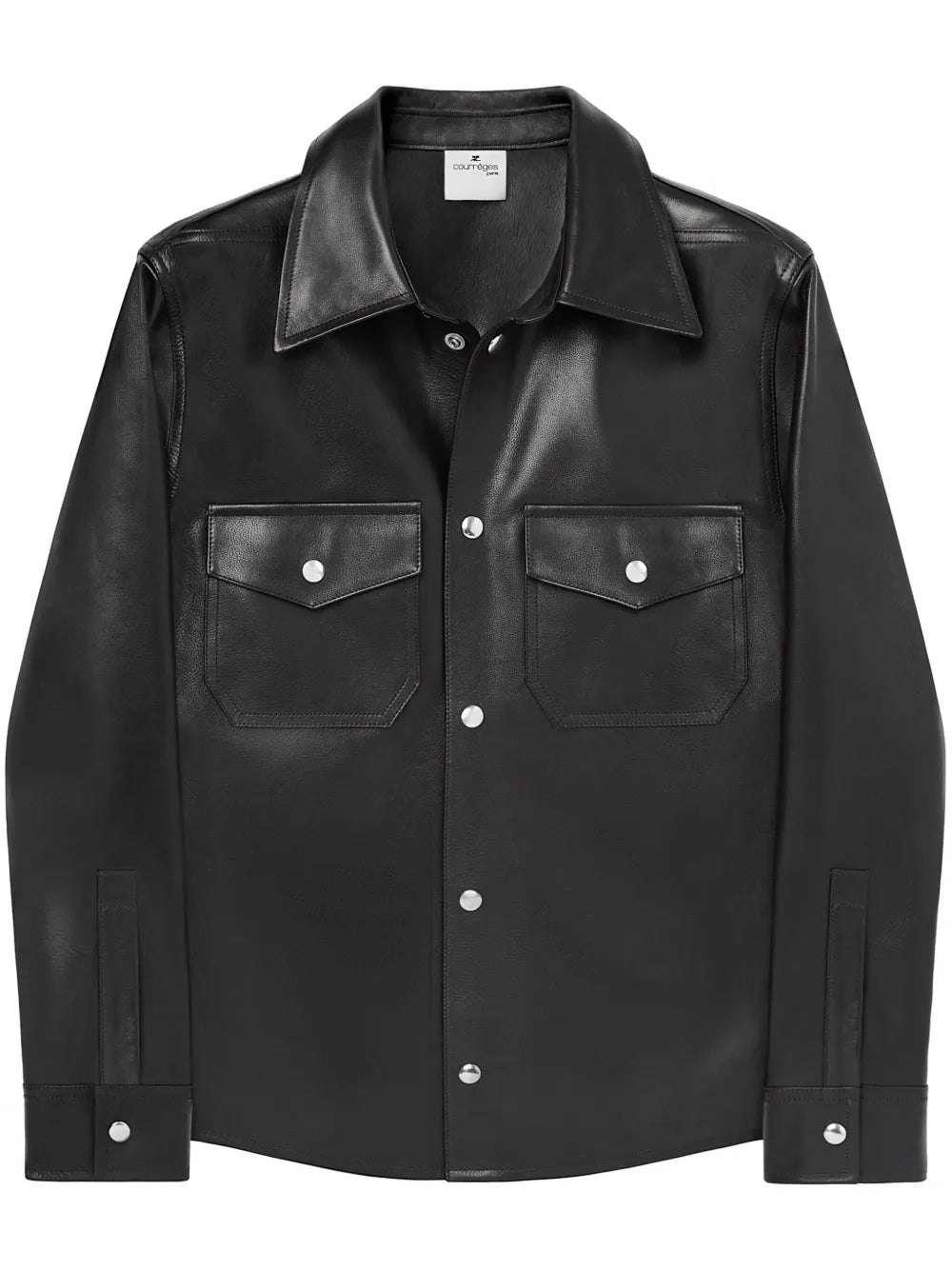 Patch Pocket Leather Shirt