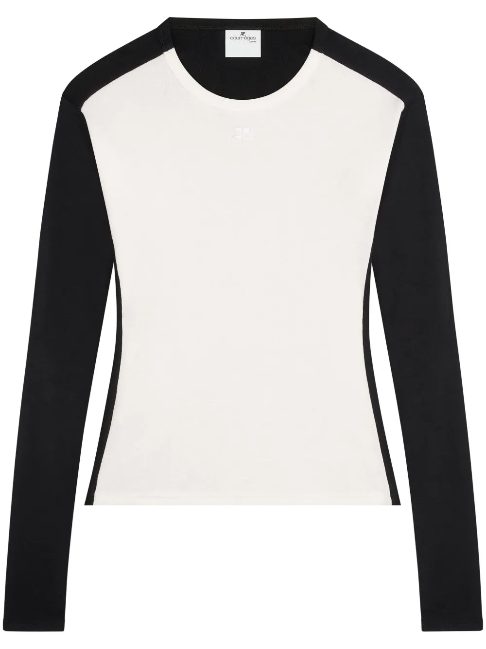 Contrast Frame Cotton T-Shirt