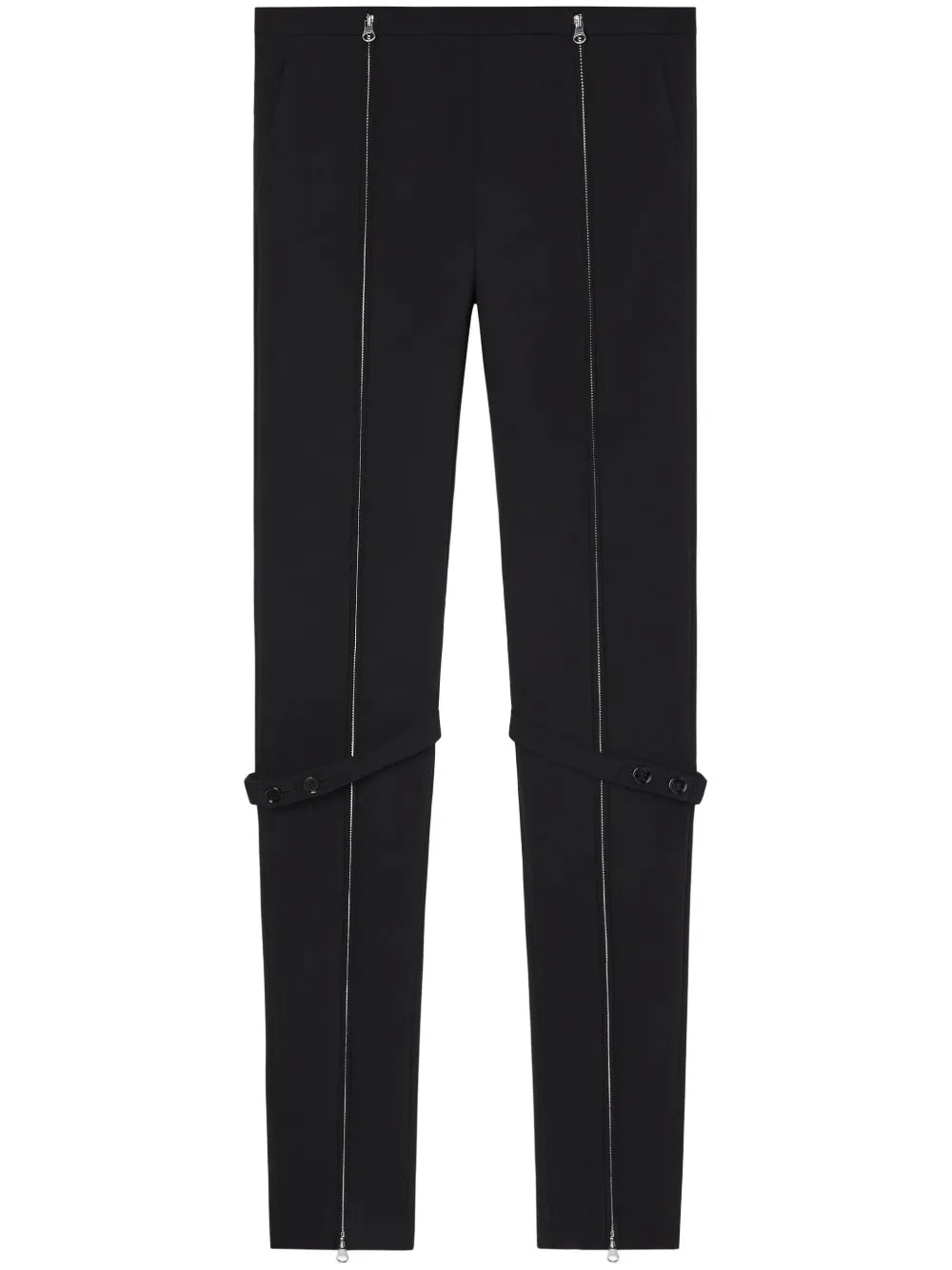 Zip Wool Blend Pants