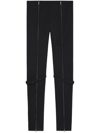 Zip Wool Blend Pants