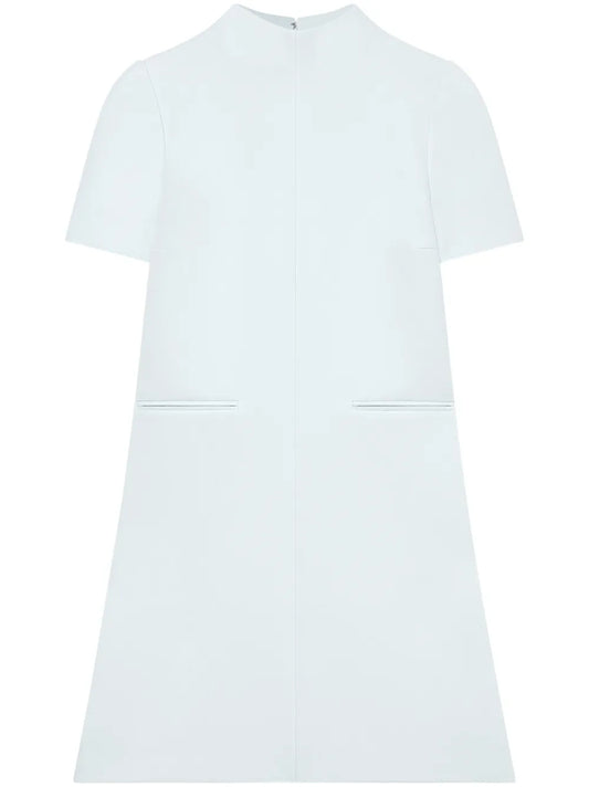 Twill A-Line Mini Dress
