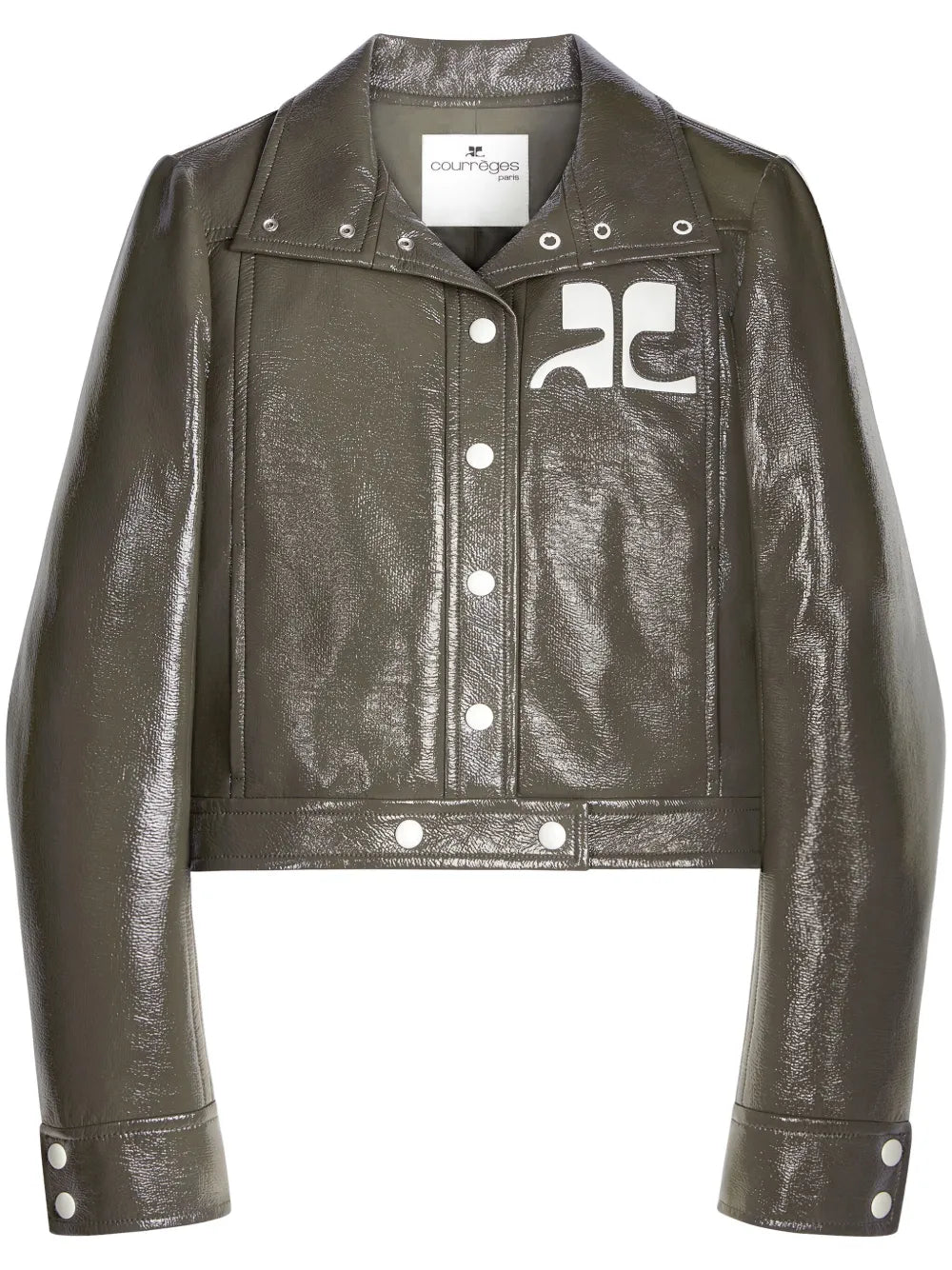 Reedition Vinyl Appliqué-Logo Jacket