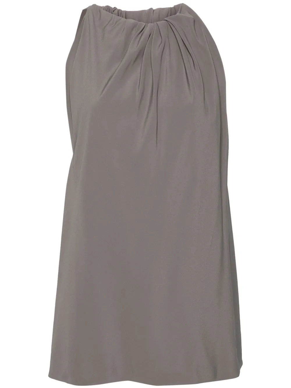 Gathered Crepe Tank Top