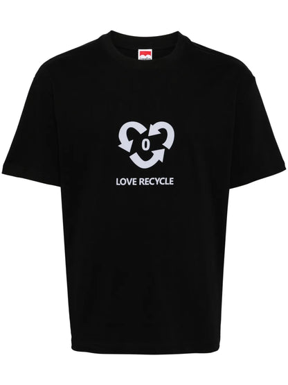 Slogan-Print Cotton T-Shirt