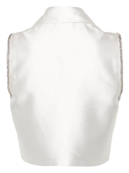 Sleeveless Twill Shirt