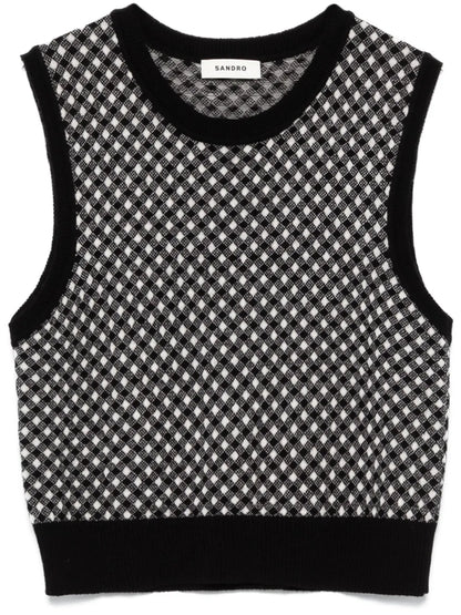 Shepherd-Checked Vest