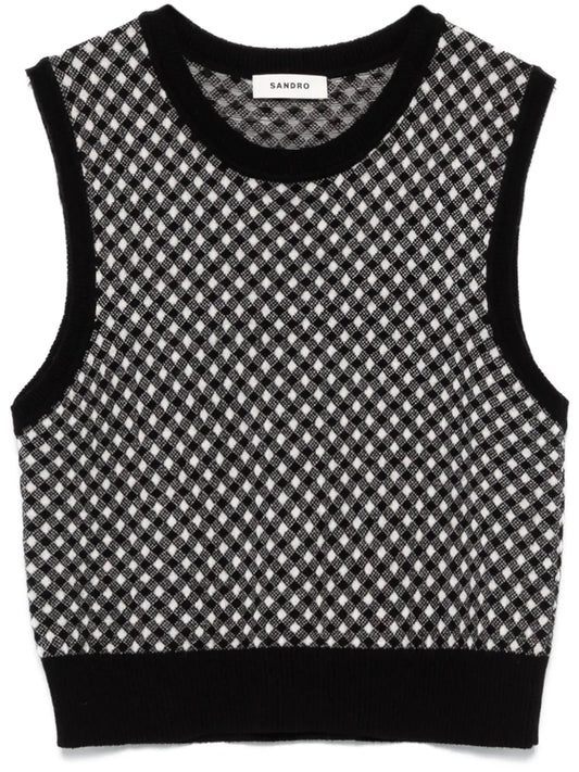 Shepherd-Checked Vest