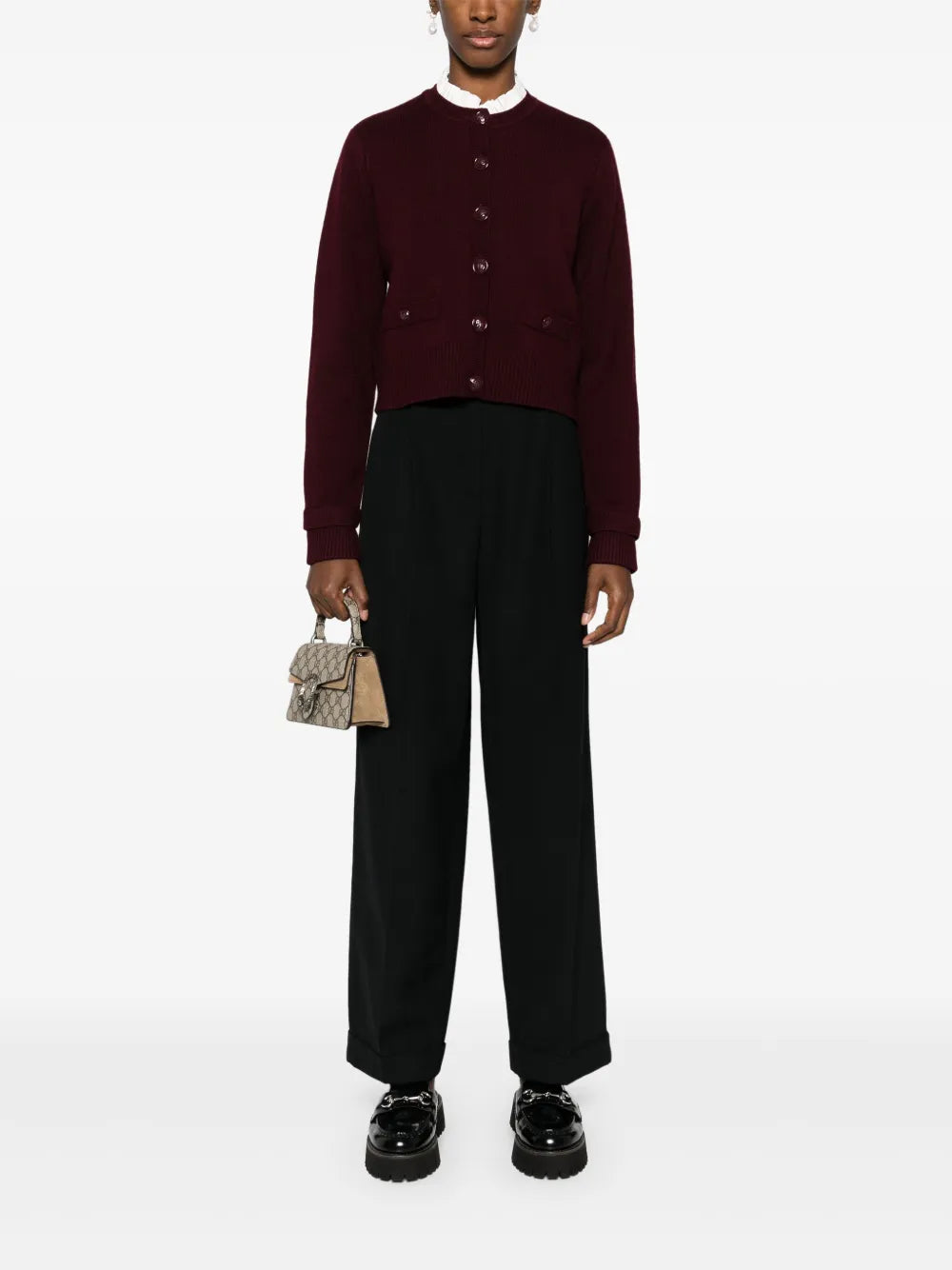 High-Waist Tailored Trousers