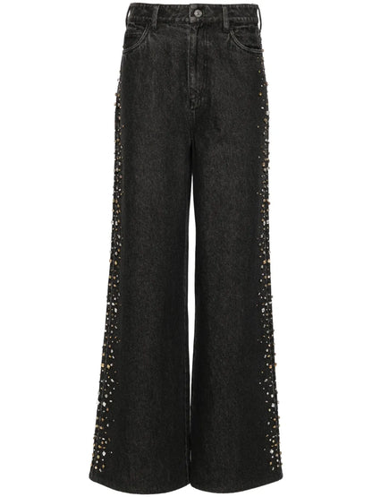 Crystal-Embellished Jeans