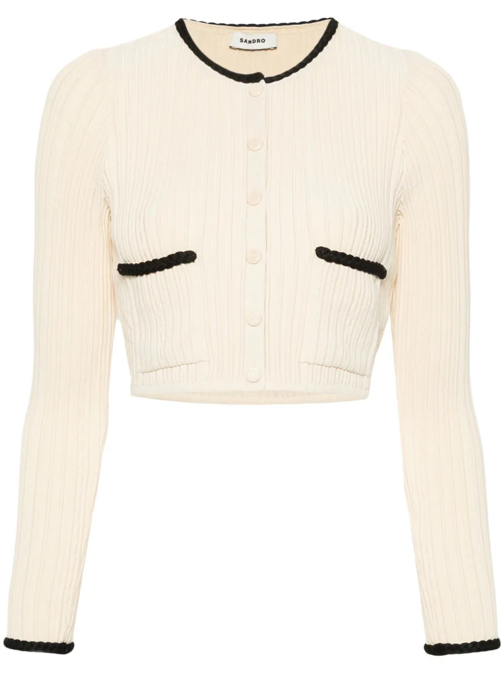 Pointelle-Knit Cardigan