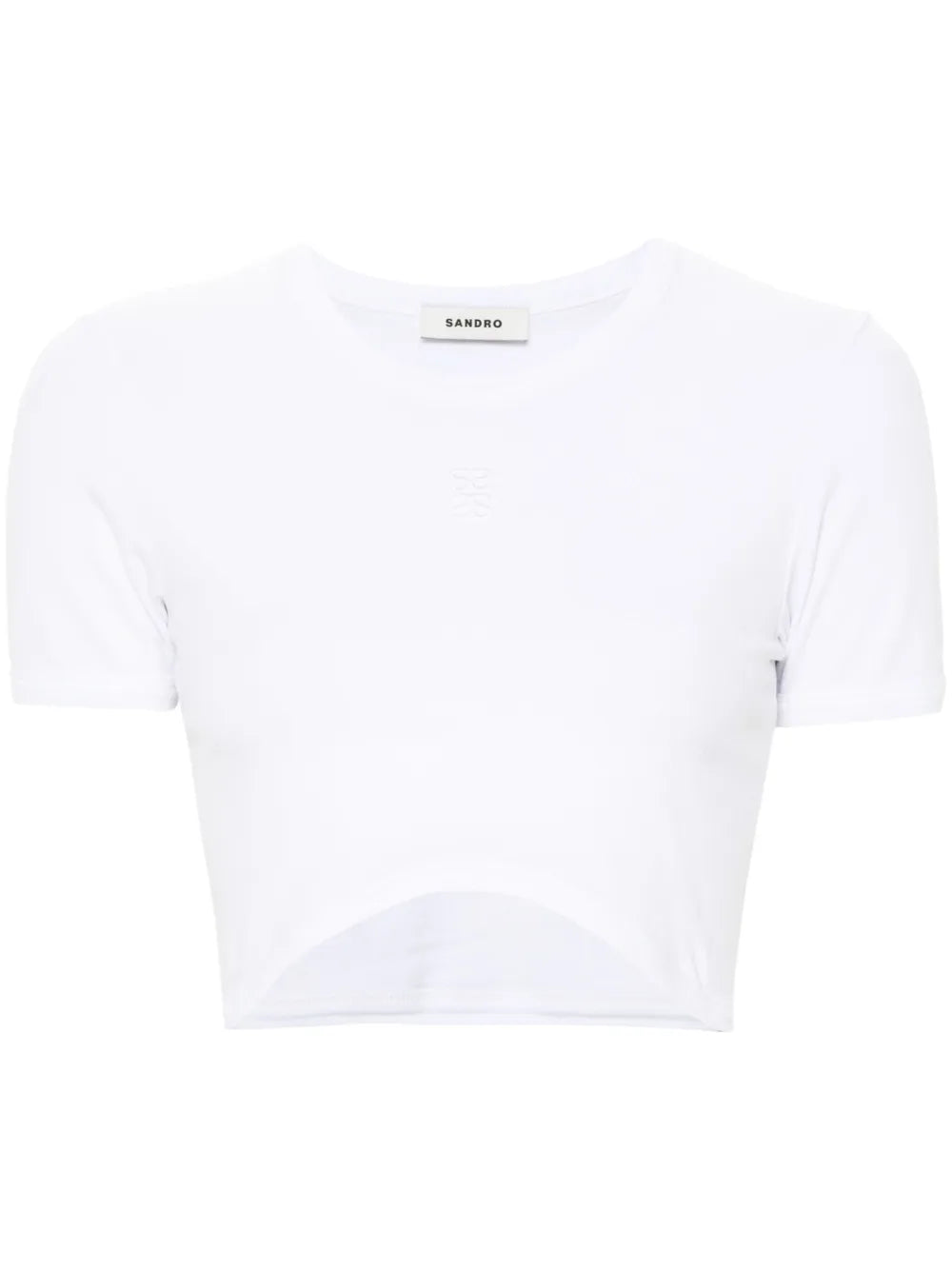 Logo-Embroidered Cropped T-Shirt