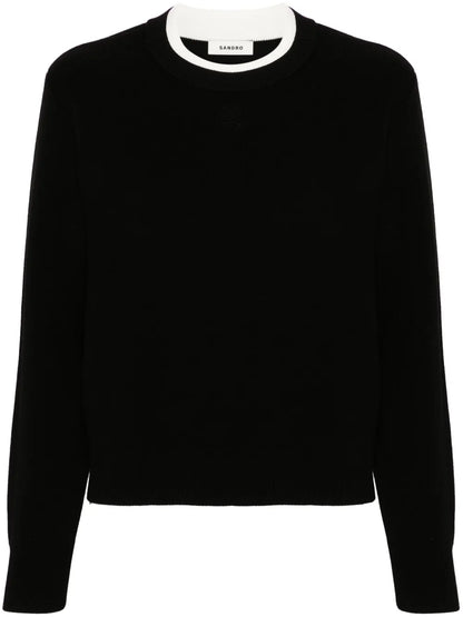 Logo-Embroidered Crew-Neck Jumper