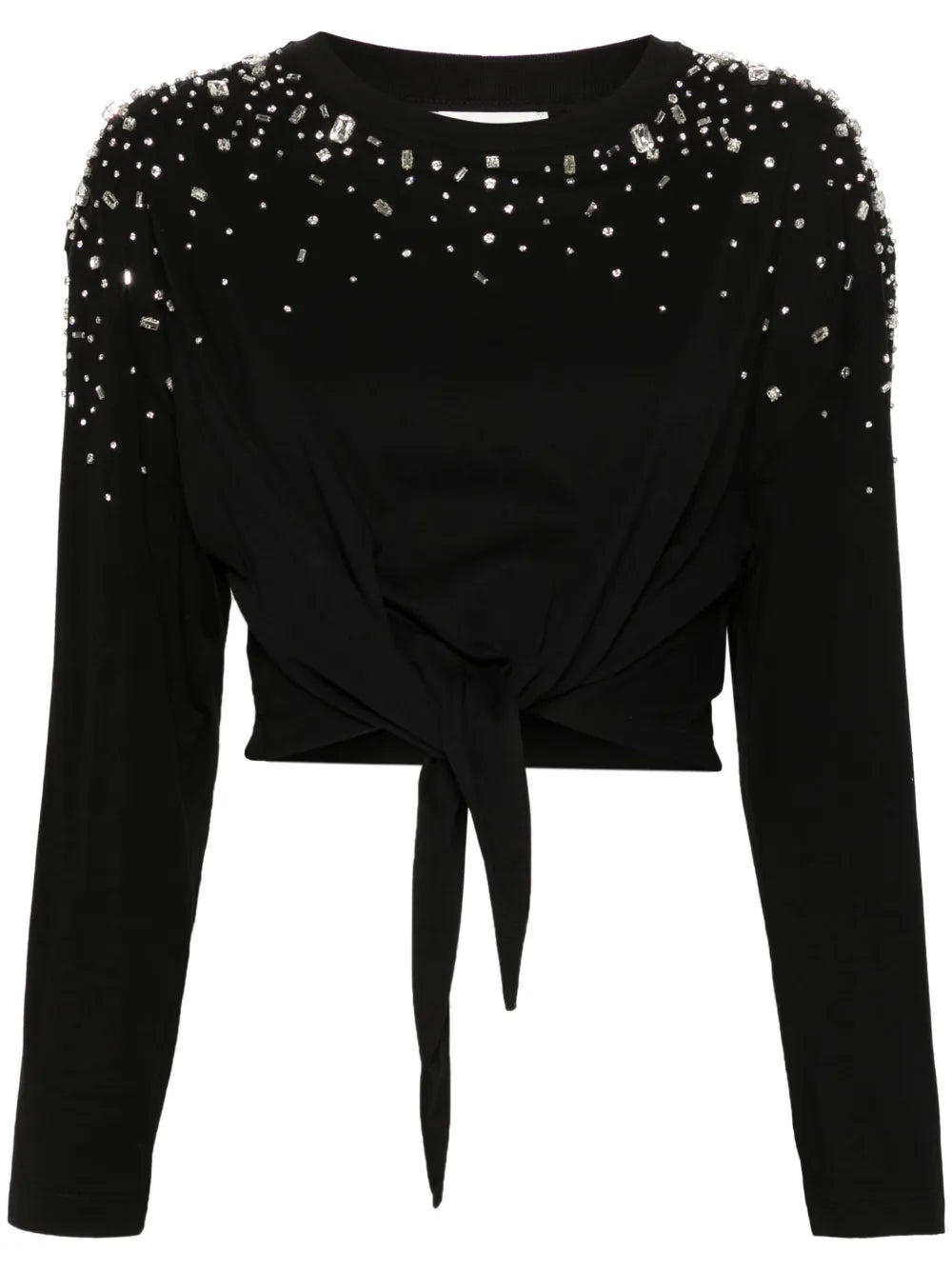 Rhinestoned Tie Top