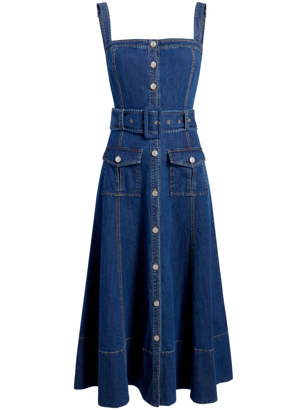 Vega Denim Midi Dress