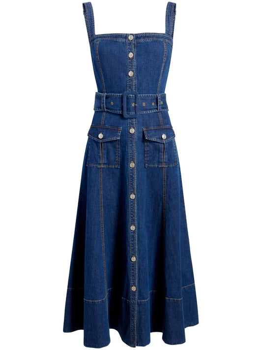 Vega Denim Midi Dress